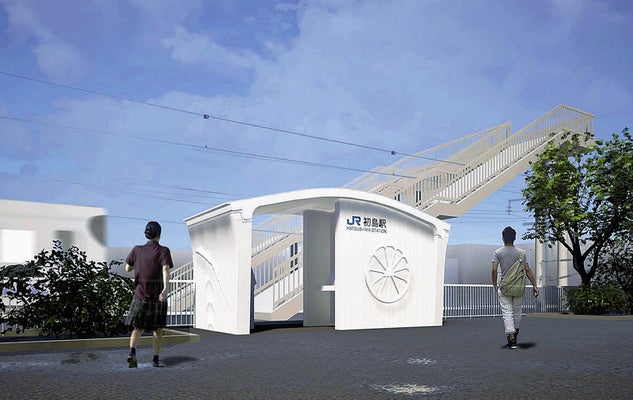 【JR西日本】3Dプリンターで駅舎を建設　組み立てわずか2時間
